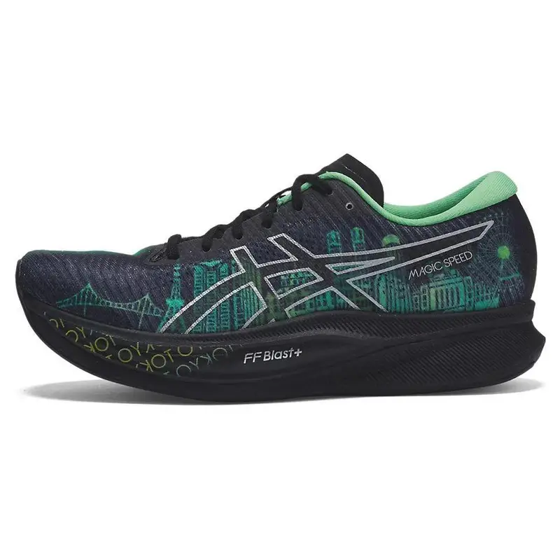 ASICS Magic Speed 2 0 Scarpe da Corsa da Donna Traspiranti Resistenti a Taglio Basso Sneaker Nera 1012B555-001 35 5