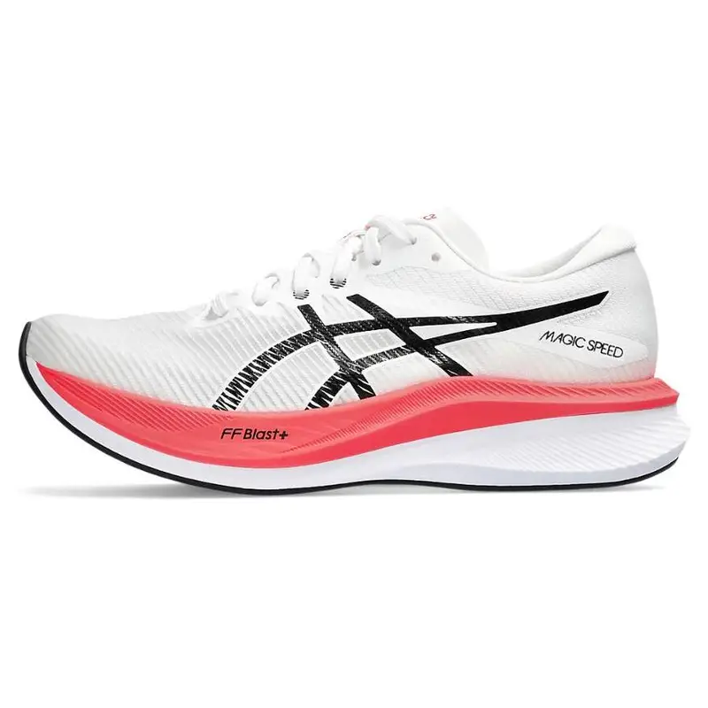 ASICS Magic Speed 3 Bianco Nero Rosa Sneakers Donna 1012B518-100