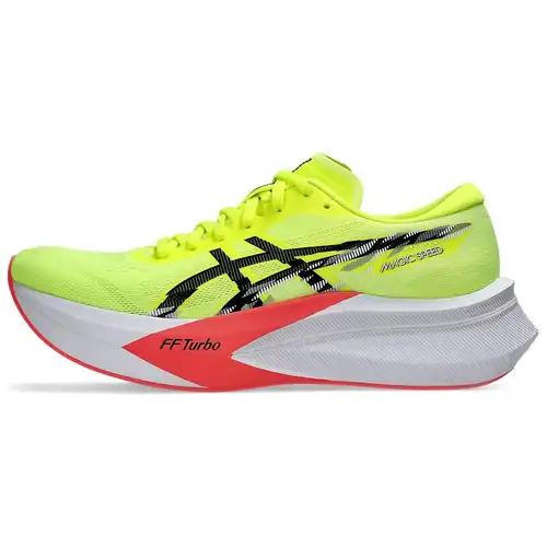 ASICS Magic Speed 4 Giallo Sicurezza Scarpe da Ginnastica da Donna Nere 1012B676-750
