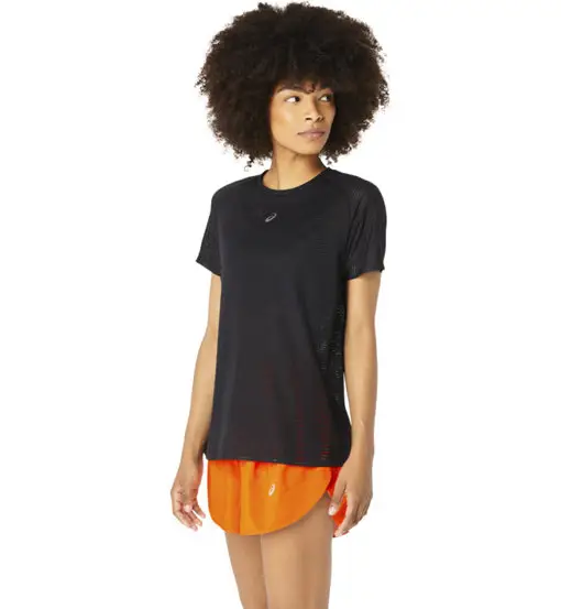 Asics Metarun SS W - maglia running - donna Black