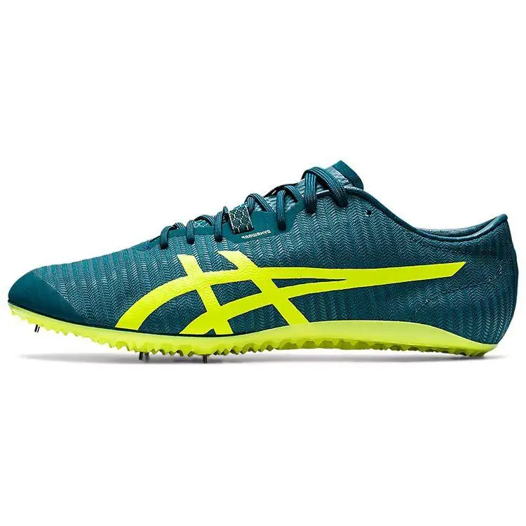 ASICS Metasprint Professional Track Scarpe da Corsa Basse Unisex sneaker Blu Giallo 1093A118-300 41 5