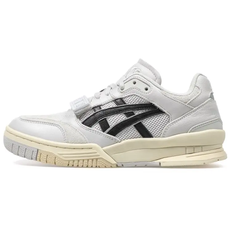 ASICS Myge X Gel-Spotlyte Low V2 Tessuto Pelle Tendenza Moda Scarpe da Basket Basse Retro Unisex Sneaker Grigio Chiaro 1203A261-020