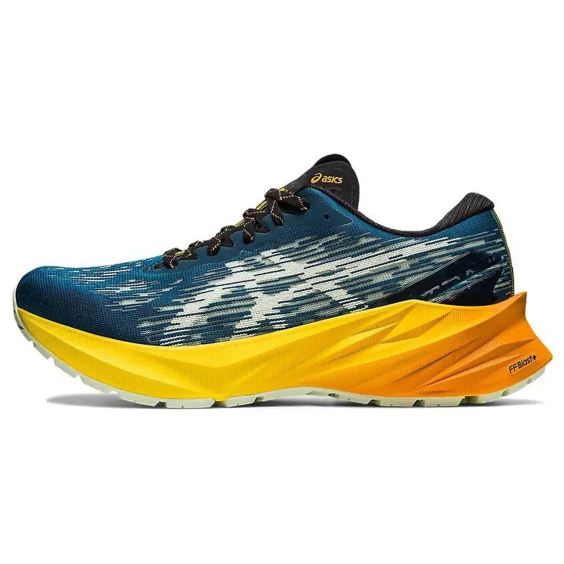 ASICS Novablast 3 TR Nature Bathing - Giallo Dorato Scarpe da Ginnastica da Uomo Blu 1011B568-750 42 5