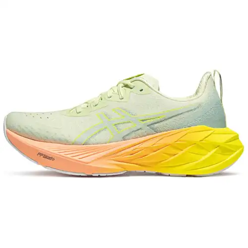 ASICS Novablast 4 Paris Scarpe da Ginnastica da Donna Verde Cool-Matcha Giallo Sicurezza 1012B751-750