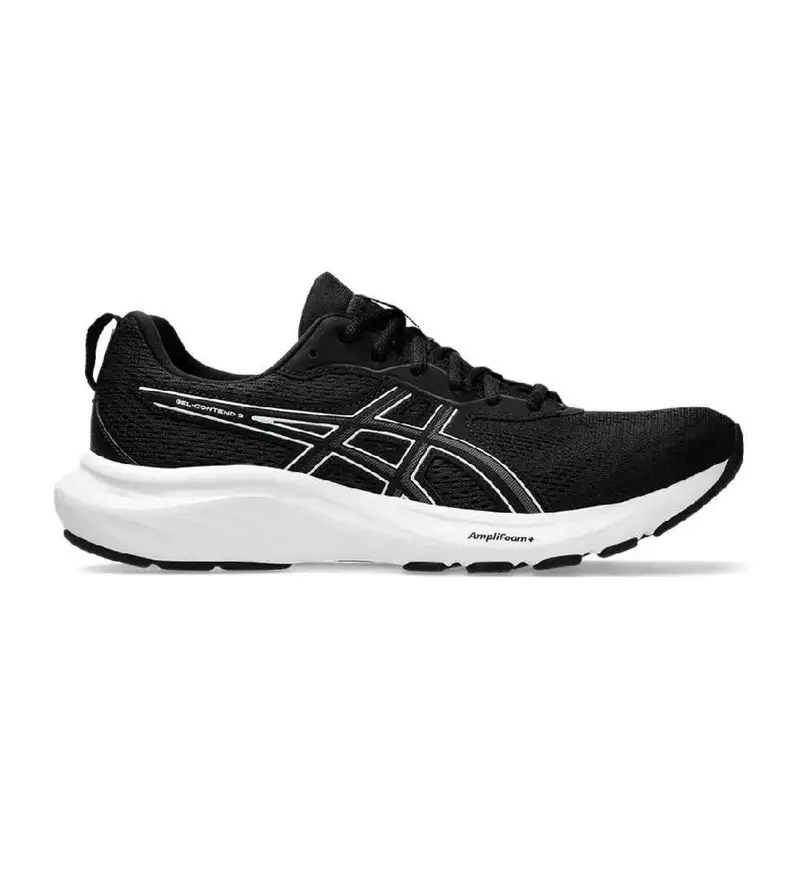 Asics per uomo 1011B881 Scarpe Gel-Contend 9 nere (42 5), Nero, Basso, Stringhe, Sportivo, Running, Multisport Grigio