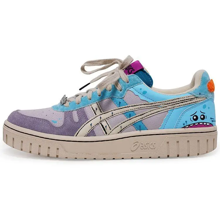 ASICS Rick And Morty X Court-Mz Retro Casual Sneakers Bassi Sneakers Unisex Blu Viola 1203A197-250