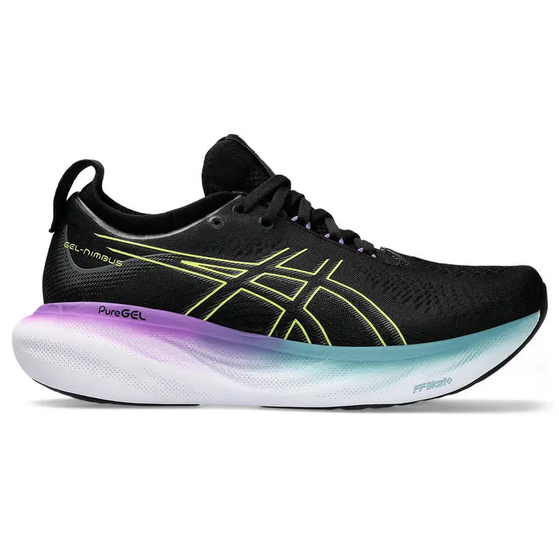 ASICS Scarpa da Running Donna Nimbus 25 Nero Giallo | Multi