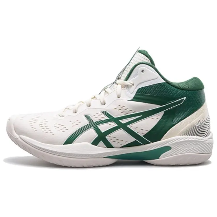ASICS Scarpe da Basket Mid-Top Comode Gelhoop V16 Uomo Sneakers Bianco Verde 1063A102-101