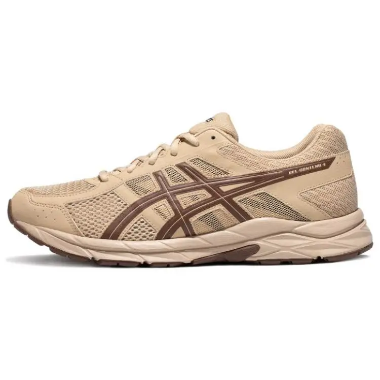 ASICS Scarpe da Ginnastica Casual Basse Gel-Contend 4 Ammortizzate Tessuto Pelle Sintetica Uomo Sneaker Kaki T8D4Q-204 43 5