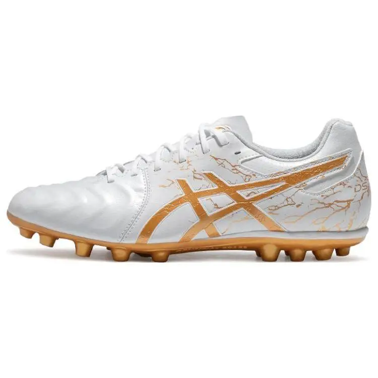 ASICS Serie Ds Light Punta Rotonda Allacciatura Ag (Gomma Borchia Corta) Scarpe da Calcio Uomo Scarpe da Calcio Platinum 1103A032-100