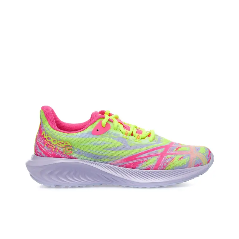 ASICS Sneakers da ginnastica da bambina rosa e giallo fluo Gel Noosa