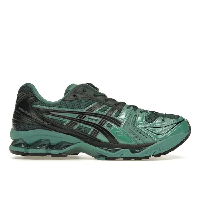 UNAFFECTED x ASICS Gel Kayano 14 Pacchetto Meraviglie Infinite - Verde Posy Scarpe da Ginnastica da Uomo Verde Bottiglia 1201A922-300 40
