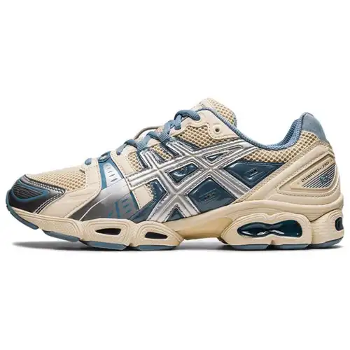 ASICS WIND AND SEA x Gel Nimbus 9 Crema Blu Sneakers Unisex Argento Puro 1201A801-101