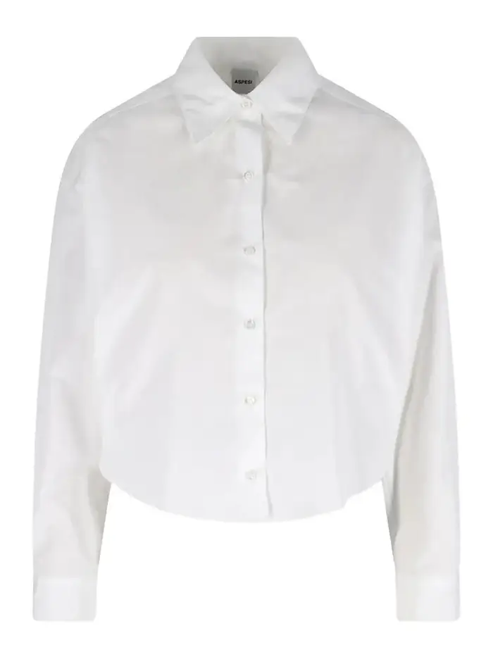 Aspesi Aspes camicia crop bianca Bianco