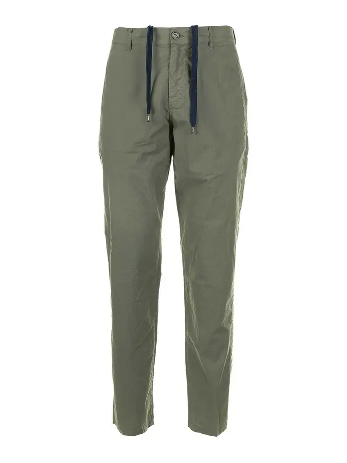 Aspesi Pantalone Verde Militare Verde Scuro