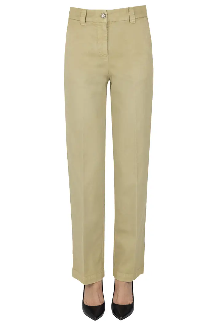Aspesi Pantaloni chino in cotone Beige