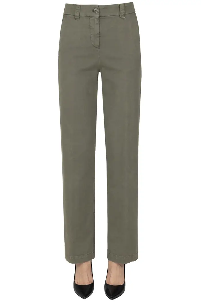 Aspesi Pantaloni chino in cotone Kaki