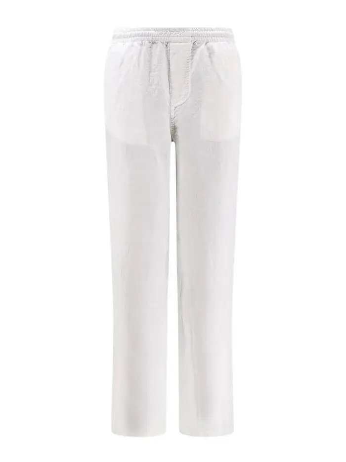 Aspesi Pantaloni Elasticizzati Bianco