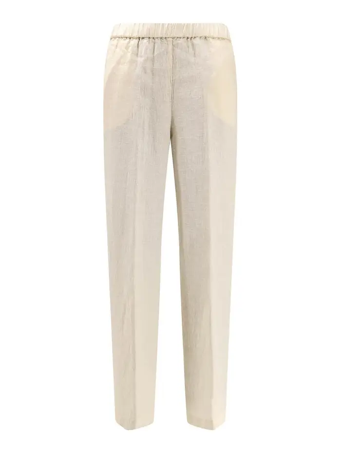 Aspesi Pantaloni In Lino Beige