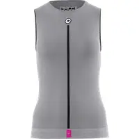 Assos gilet ciclismo donna senza maniche Estate NS Skin Layer P1 Grigio chiaro