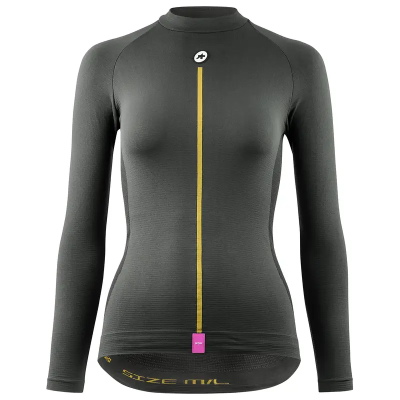 Assos Maglia intima con maniche lunghe da donna Spring Fall Grigio