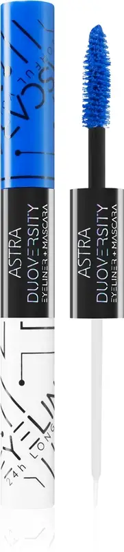 Astra makeup Astra Make-up Duoversity mascara e eyeliner 2 in 1 colore 01 Cryogenic Love 2x3, 5 ml