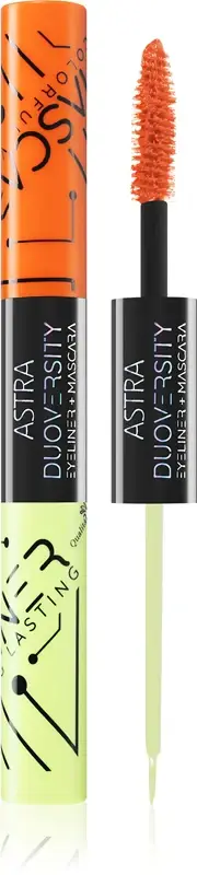 Astra makeup Astra Make-up Duoversity mascara e eyeliner 2 in 1 colore 03 Acid Lounge 2x3, 5 ml