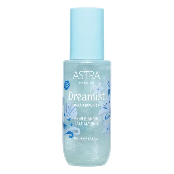 ASTRA MAKEUP Corpo DREAMIST Shimmer Perfume Mist FIORI BIANCHI & SALE MARINO 100ml - Acqua Profumata