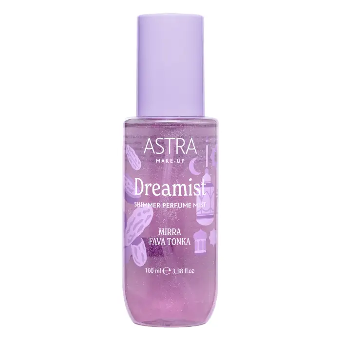 ASTRA MAKEUP Corpo DREAMIST Shimmer Perfume Mist MIRRA & FAVA TONKA 100ml - Acqua Profumata