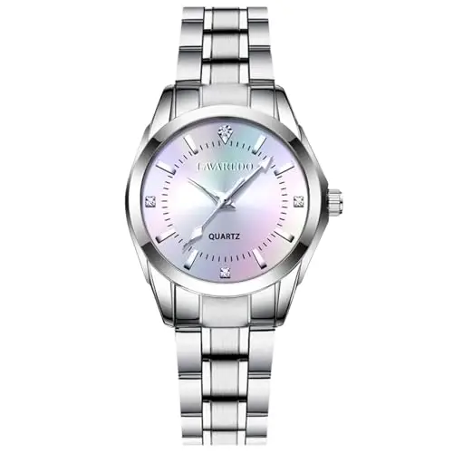 aswan watch Orologio Analogico al Quarzo Donna con Cinturino in Acciaio Inossidabile, Orologio da Donna Classico ed