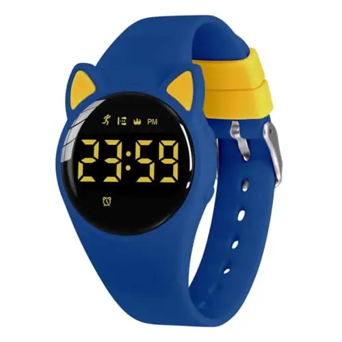 aswan watch Orologio Digitale Bambina Bambino con Contapassi, Calorie e Distanza senza App, Sveglia, Cronometro, Data