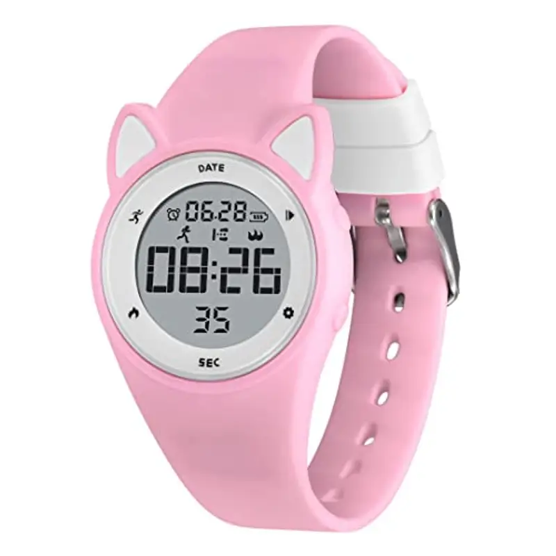 aswan watch Orologio Digitale Bambina Bambino con Contapassi, Calorie e Distanza senza App, Sveglia, Cronometro, Data