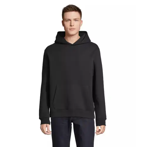 Atelier Textile Français Felpa con cappuccio Gabriel Noir