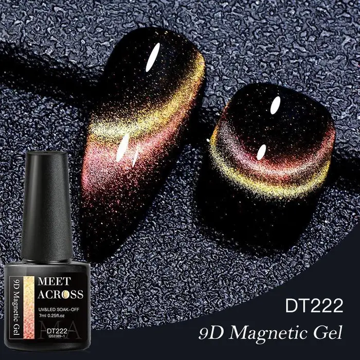 athena Nail Art Tips INCONTRARE ATTRAVERSO 7ml Cat Eye Gel magnetico Smalto per unghie Semipermanente Dynamic Glitter Gel per unghie