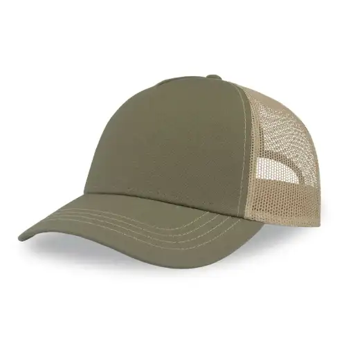 Atlantis Headwear Cappellino Rapper Canvas-S Vert