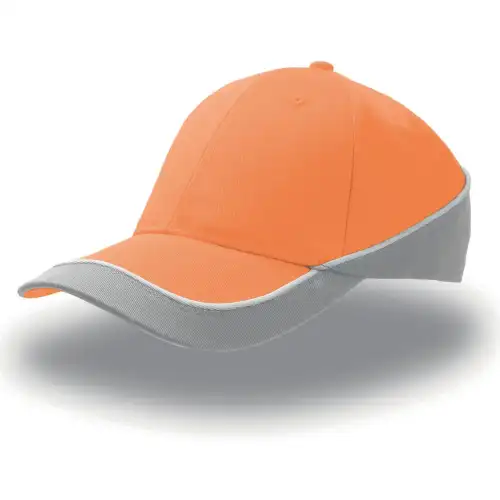 Atlantis Headwear Cappellino da baseball a 6 pannelli Racing Orange