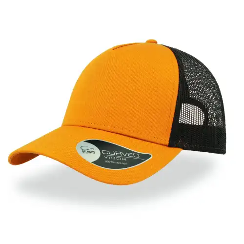 Atlantis Headwear Cappellino trucker in cotone Rapper Orange