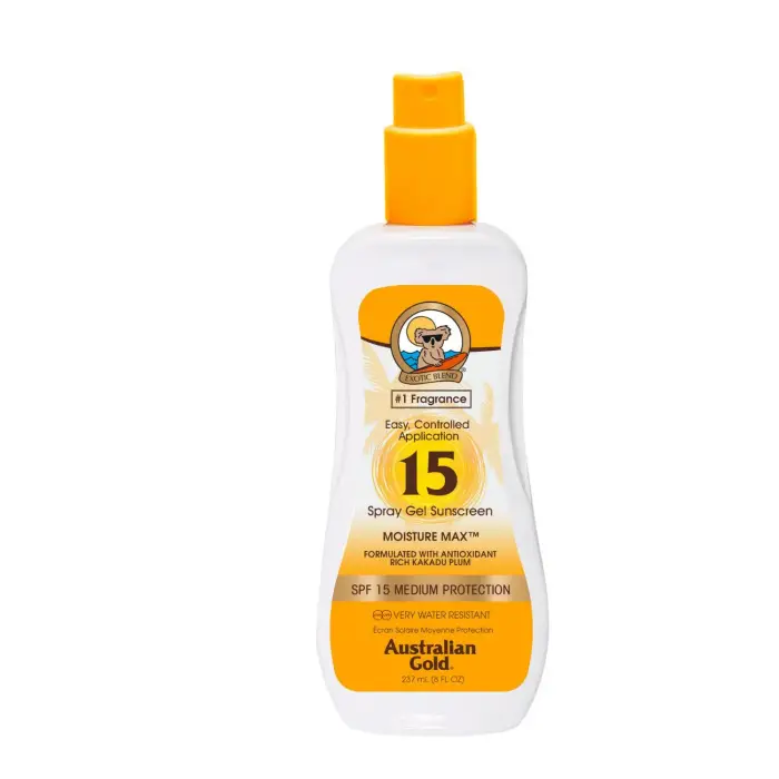 Australian Gold SPF15 Spray Gel 237ml - Gel solare corpo media prot