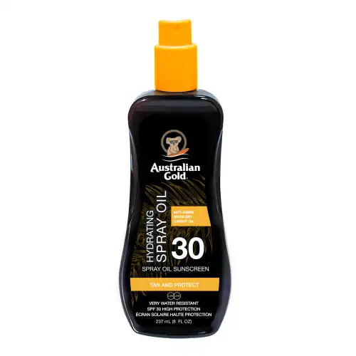 Australian Gold SPF30 Spray Oil with Carrot 237ml - Olio solare corpo alta prot
