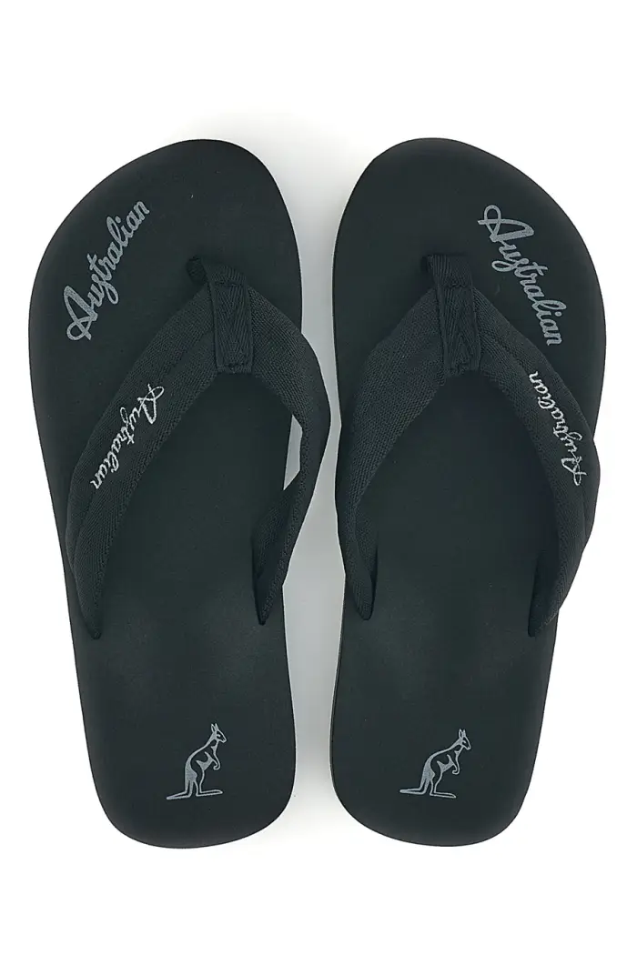 Infradito nere con scritta grigia Australian AU24M409 [NERO]