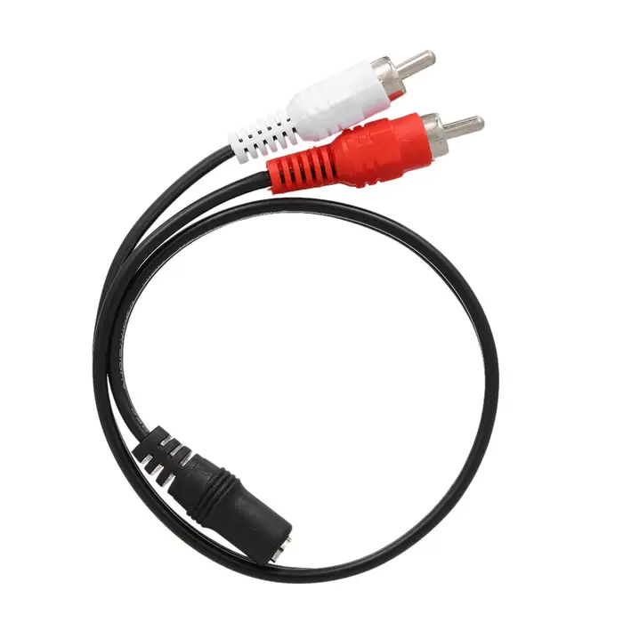 Automobile and motorcycle supplies Cavo audio RCA universale da 0,25 metri Cavo adattatore stereo a Y da 3,5 mm femmina a 2 maschi per