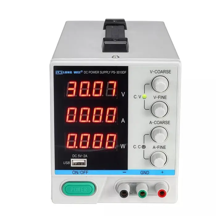 Automobile and motorcycle supplies LONG WEI PS-3010DF 110V/220V 30V 10A Display digitale a LED regolabile Alimentazione CC Commutazione UK