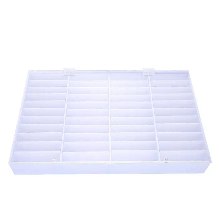 Scatola Vuota per Conservare Tips per Unghie Contenitore Trasparente per Decorazioni Nail Art Espositore per Unghie Finte
