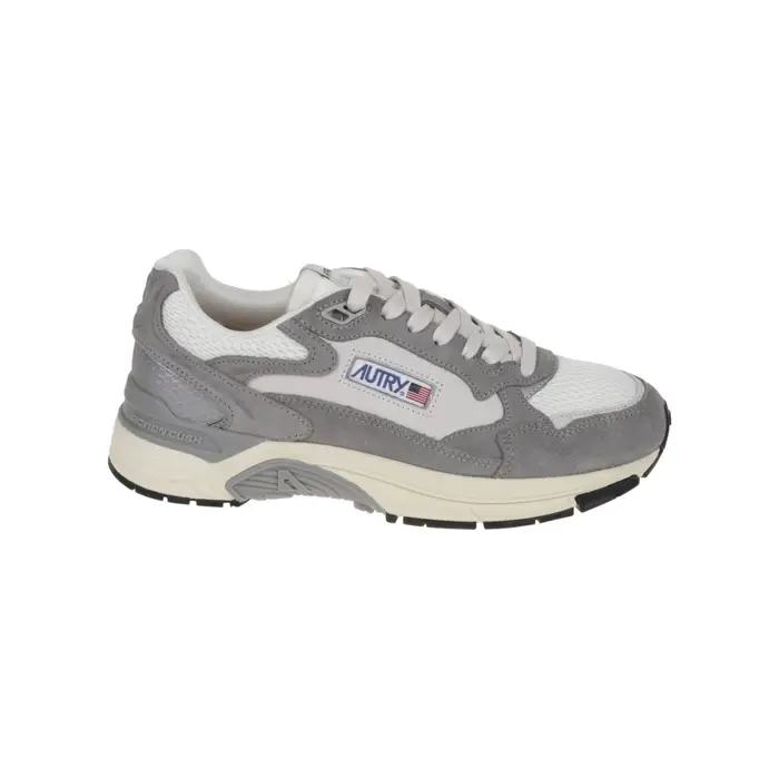 Autry scarpe uomo hyperway running in mesh e in pelle grigio
