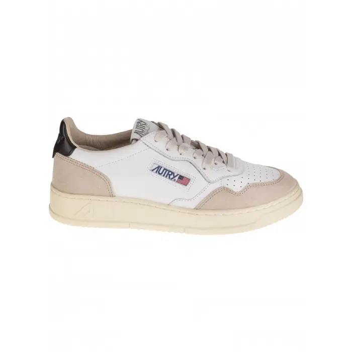 Autry scarpe uomo medalist in camoscio e pelle bianca e nera