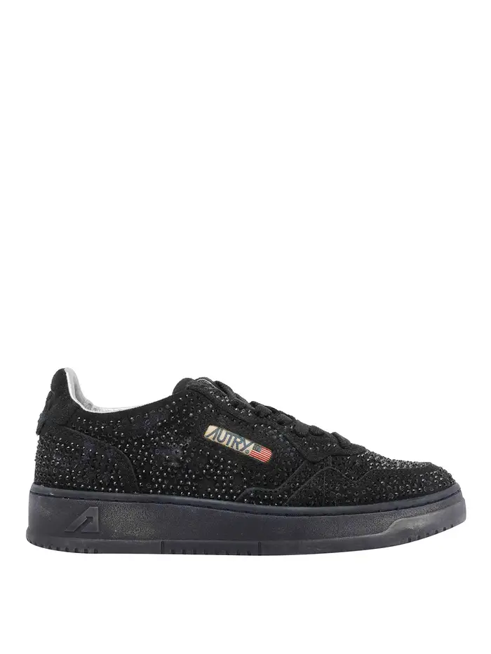 Autry Sneakers Medialist Strass Nero