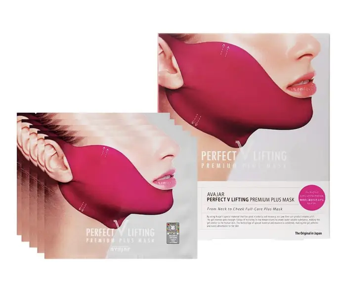 avajar Perfect V Lifting Premium Plus Mask (nuovo prodotto) 5PCS Viso (più sottile/cinturino per il mento per rimozione del doppio