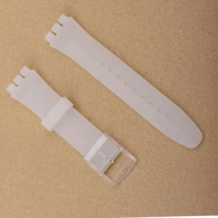 AVE Cinturino in Silicone Per Swatch Cinturino per Orologio in TPU Morbido 17mm 19mm Cinturino in Gomma Per Uomo Donna Cinturino da Polso