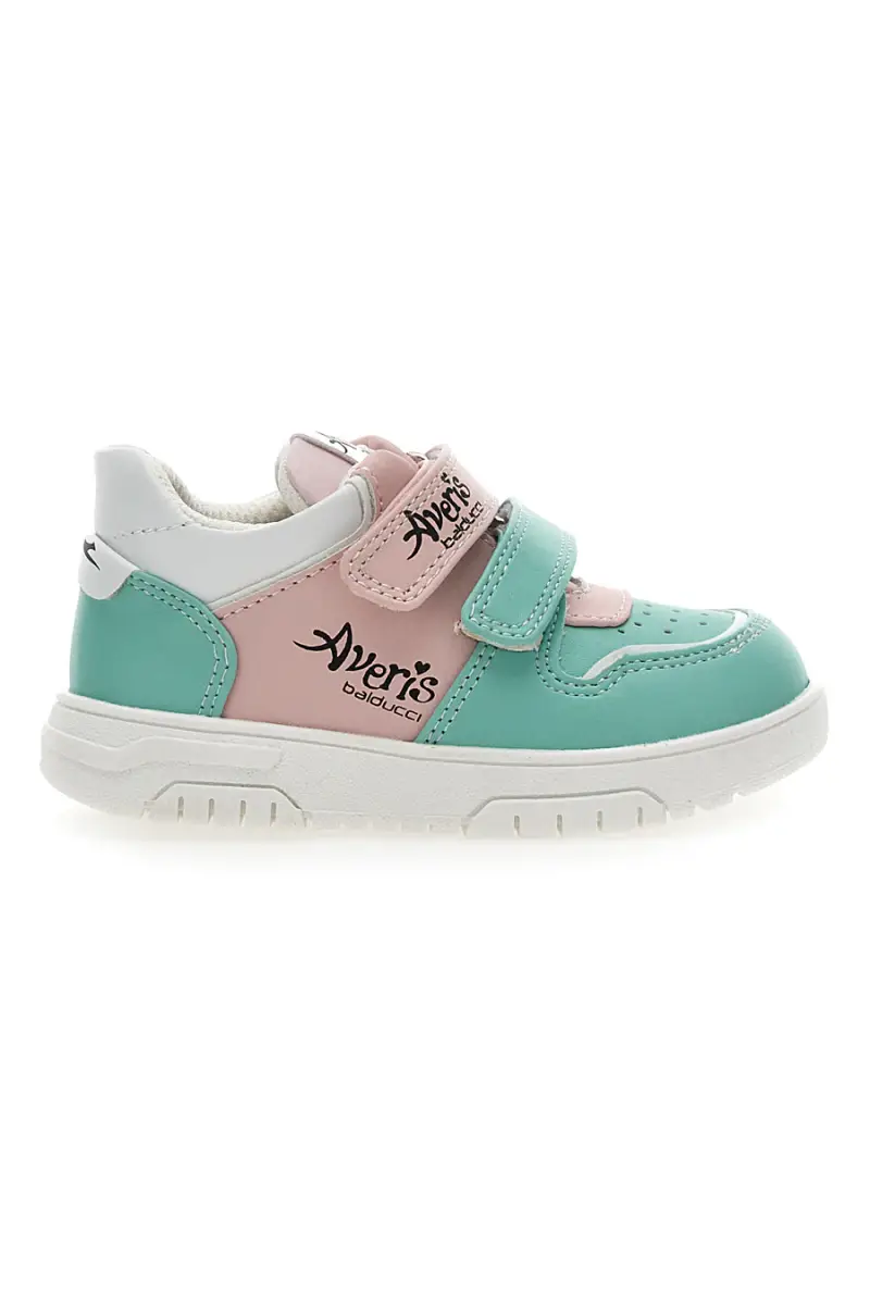 AVERIS Sneakers Primi Passi 4201 Verdi e Rosa [VERDE]