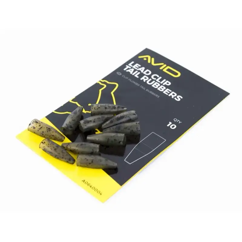 Avid Tettarelle con clip di piombo carp tail rubber (x10)
